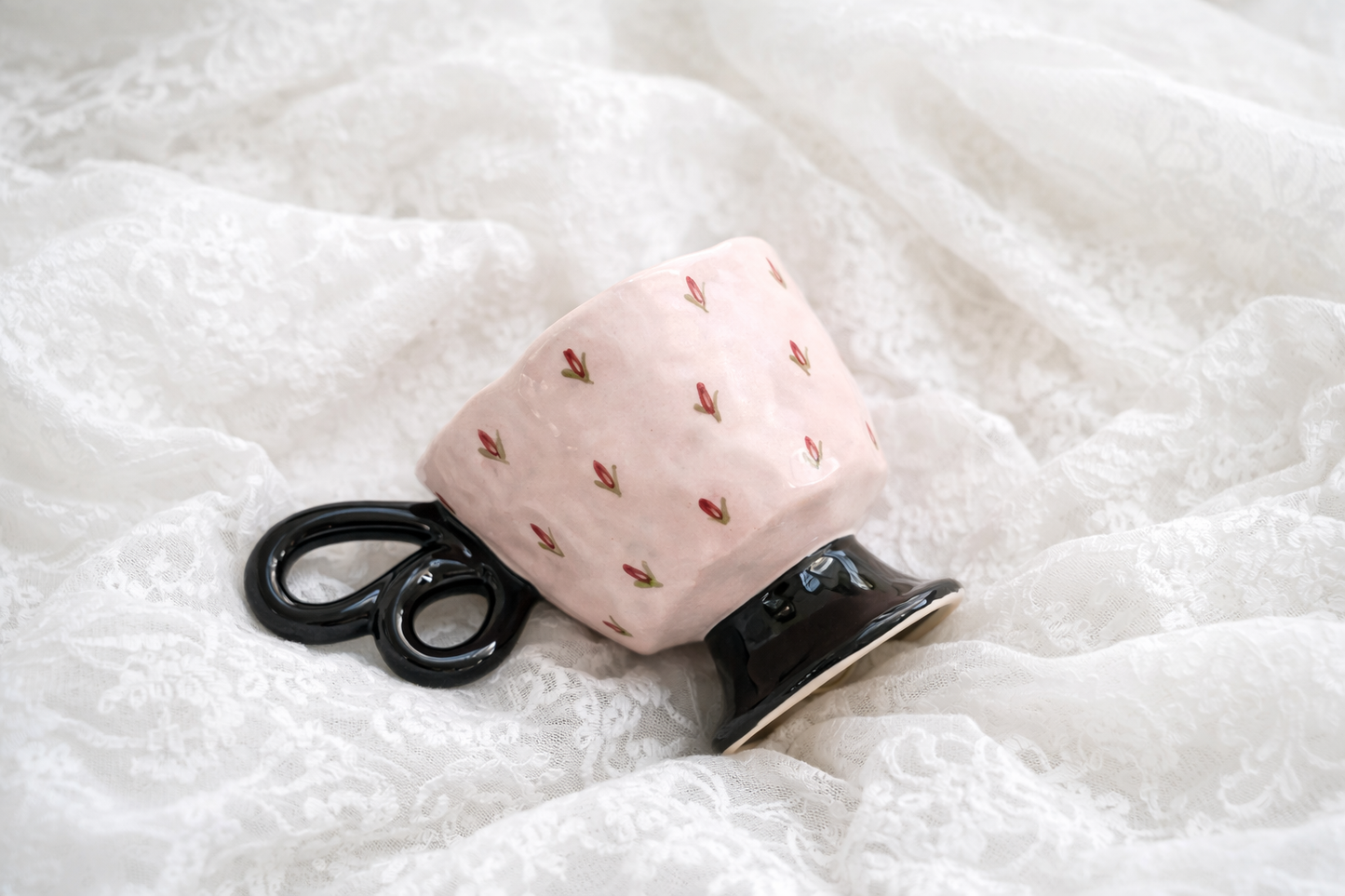 Artisan Pink Bloom Mug