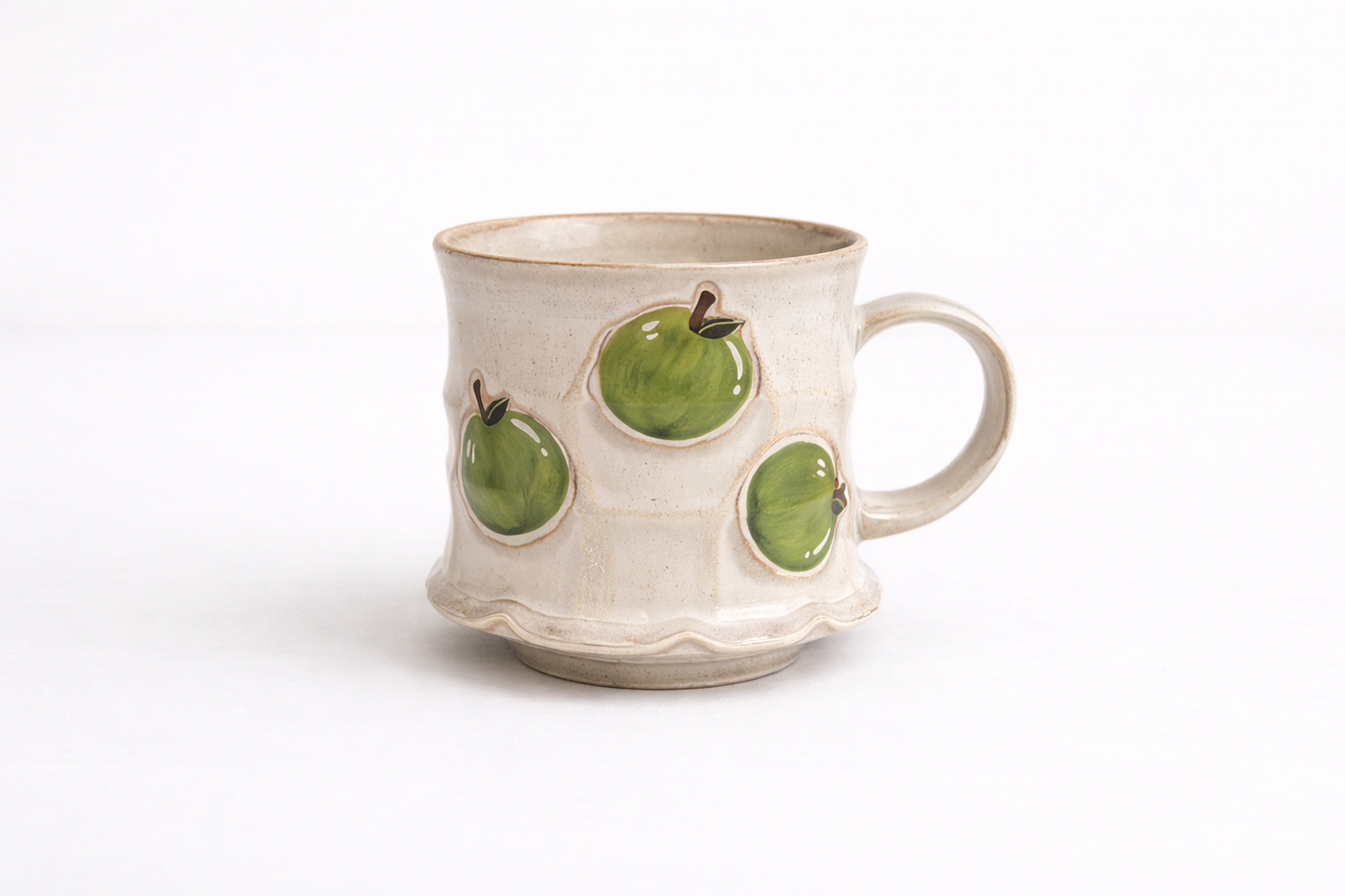 Hand-Painted Apple Mug