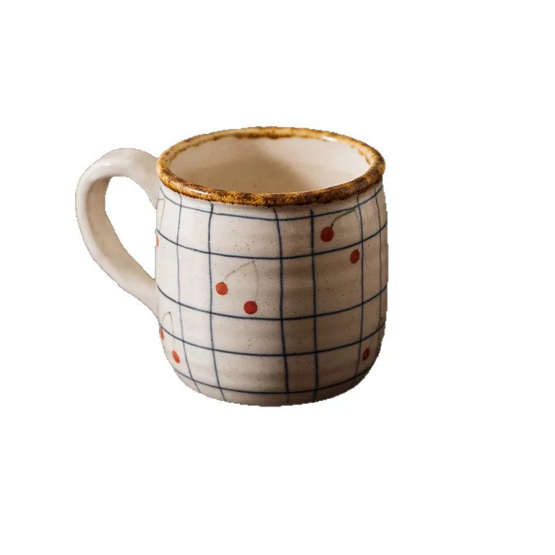 Handmade Japanese-Style Ceramic Bowl, Cup & Plate Set