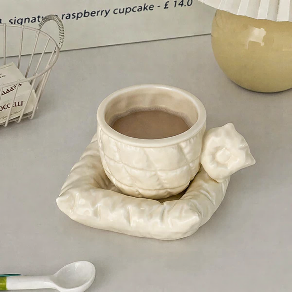 Embossed Bunny Ceramic Breakfast Mug - 450ML