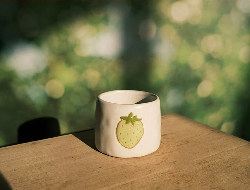 Handmade Strawberry Ceramic Mug