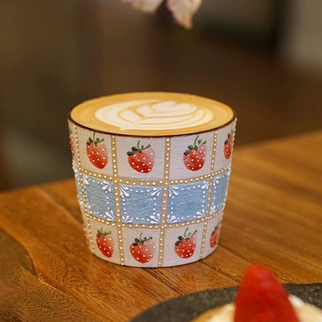 Strawberry Patch Artisan Cup